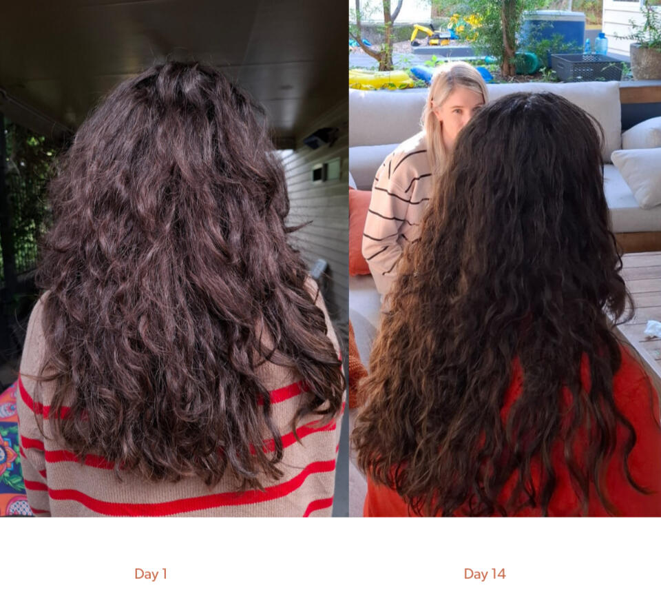Before and after of the molecular infusion
